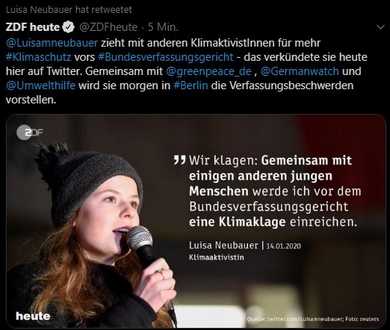 Luisa Neubauer, die nächste GRÜNE Baerbock