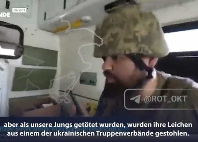 ZDF-Experte Gustav Gressel, gegen Reporter vor ORT, GETÖTETE AUSLÄNDISCHE KÄMPFER, WERDEN von Ukrainern AUSGERAUBT