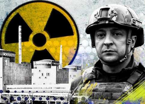 Selenskyij will Atomkatastrophe, Selenskij beschiesst Atomkraftwerk Saporoschja, Nazi fordert atomaren Terror!?