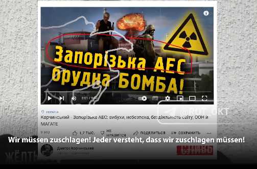 Selenskyij will Atomkatastrophe, Selenskij beschiesst Atomkraftwerk Saporoschja, Nazi fordert atomaren Terror!?