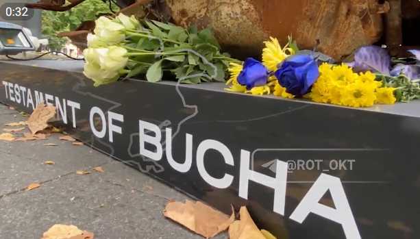 Butscha, Butscha in Berlin, Butscha der FAKE, Zeuge von ukrainischer Inszenierung Butscha