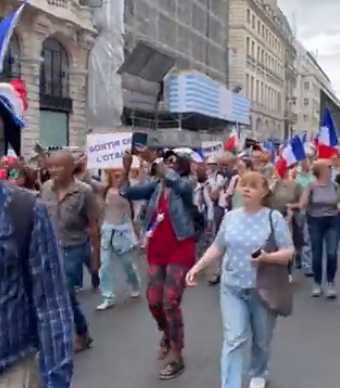 Paris Tausende demonstrieren, Pariser fordern Rücktritt, Rücktritt des Präsidenten