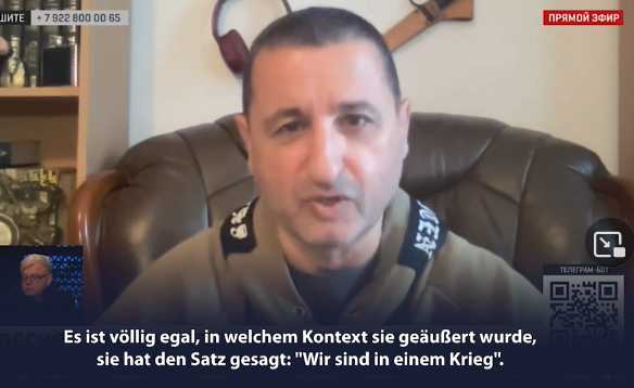 Baerbock Wir sind Krieg, Deutschland ist im Krieg, Maria Sacharowa, Alexander Sosnowski?