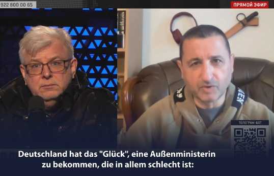 Baerbock Wir sind Krieg, Deutschland ist im Krieg, Maria Sacharowa, Alexander Sosnowski?