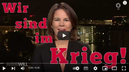 Baerbock Wir sind Krieg, Deutschland ist im Krieg, Maria Sacharowa, Alexander Sosnowski?