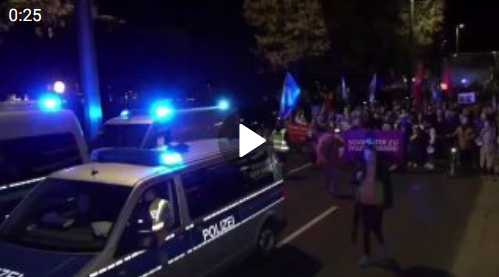 Demo in Leipzig, Augustusplatz, 31. Oktober