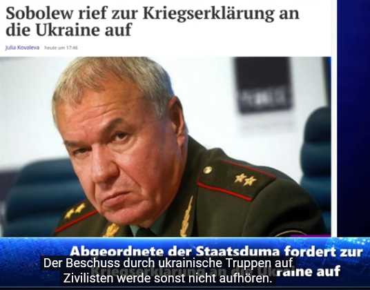 BRIANSK, Terroristen überfallen russisches Dorf, Sobolew will Kriegserklärung