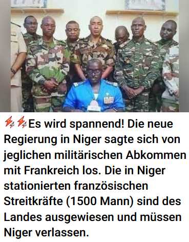 Prigozhin zu Afrika, Frankreich raubt Rohstoffe, Niger wird ausgeraubt!?