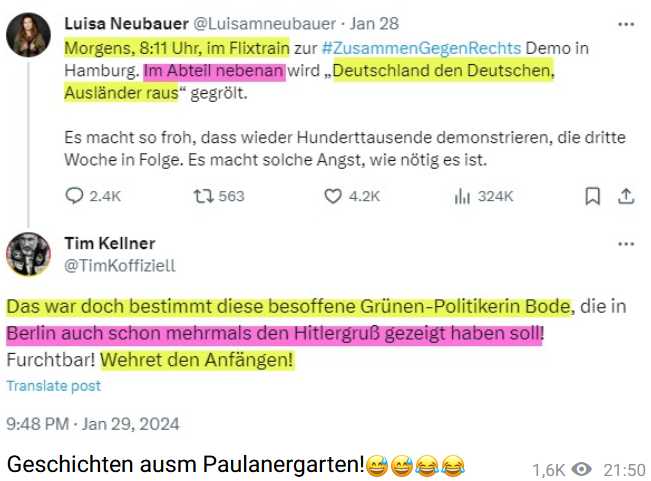 Anette Dowideit verlogen, Correctiv von Regierung bezahlt, Verfassungsschutz gibt MATERIAL an Correctiv!?