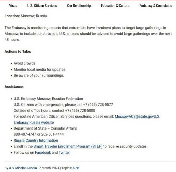 Terror in Moskau, Crocus City Hall, USA wusste Bescheid!?