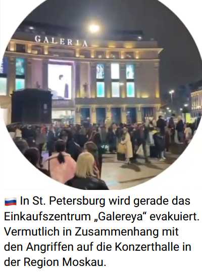 Terror in Moskau, Crocus City Hall, USA wusste Bescheid!?