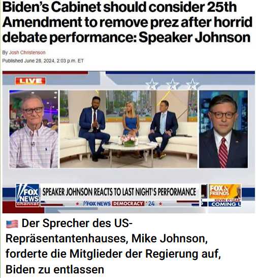 Seymour Hersh wundert sich, Biden ist krank, ein dementer Präsident hat Vorteile!?